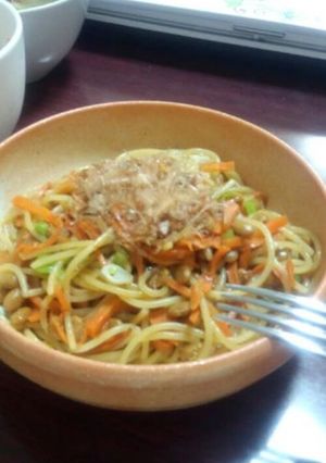 納豆パスタ-レシピのメイン写真