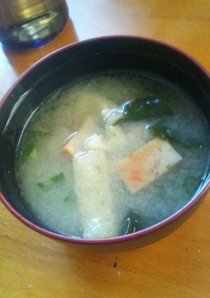 すり身と油揚げの味噌汁-レシピのメイン写真