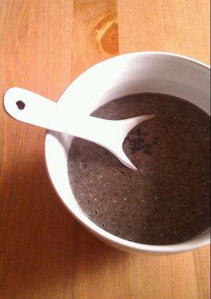 黒ごまもち米スープ-レシピのメイン写真