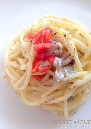 ほんとにおいしい☆塩辛のクリームパスタ-レシピのメイン写真