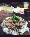 栄養満点♪ねぎ塩豚丼☆簡単、美味しい