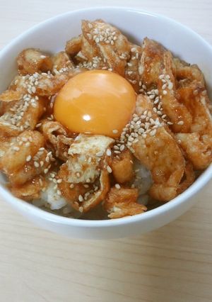 油揚げでうそっこ焼き肉丼-レシピのメイン写真