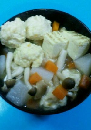ふわふわの鶏だんご鍋-レシピのメイン写真