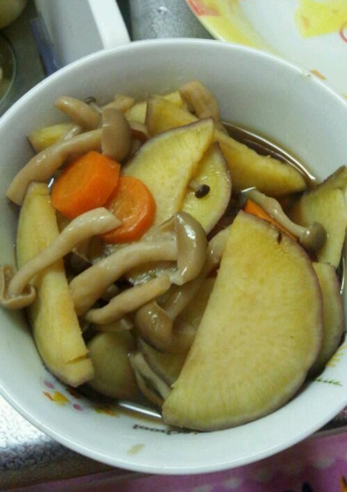 さつまいもときのこの煮物-レシピのメイン写真