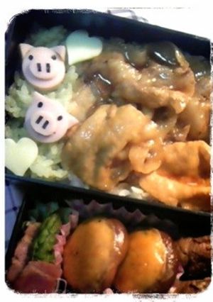 お弁当に豚丼♡-レシピのメイン写真