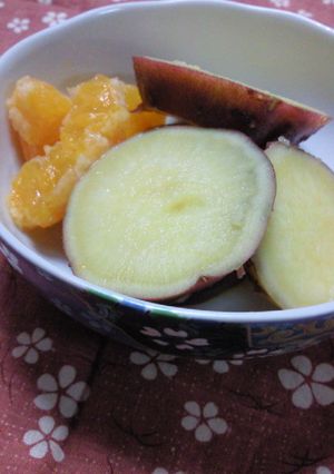 サツマイモのみかん煮-レシピのメイン写真