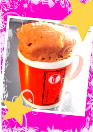 レンジでもこもっちマグカップケーキ♪-レシピのメイン写真
