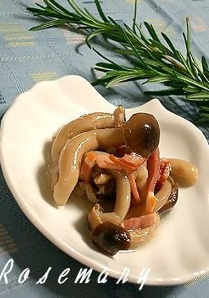 夏はひんやり。　しめじとベーコンのマリネ-レシピのメイン写真