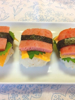 青じそ入りスパムおむすび-レシピのメイン写真