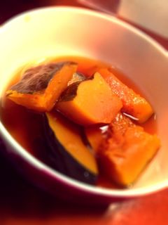 簡単!レンジでかぼちゃの煮つけ-レシピのメイン写真