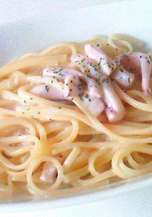 簡単ｗ塩辛deｸﾘｰﾑﾊﾟｽﾀ♪-レシピのメイン写真
