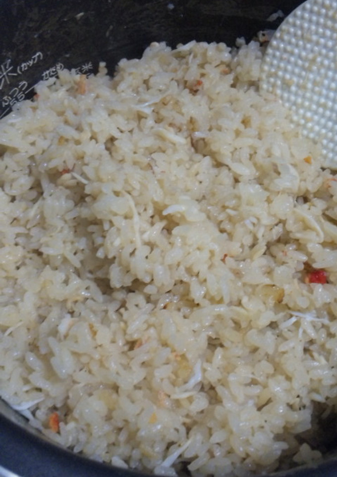 簡単！かに缶炊き込みご飯！-レシピのメイン写真