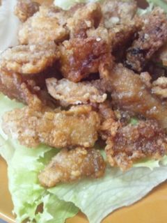 美味しい鶏皮の唐揚げ♪-レシピのメイン写真