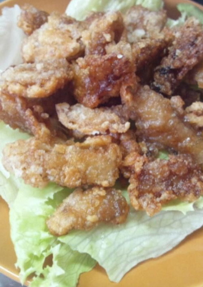 美味しい鶏皮の唐揚げ♪-レシピのメイン写真