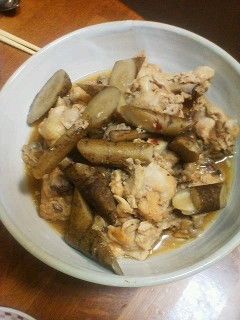 鶏手羽元とごぼうの煮物-レシピのメイン写真