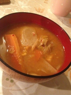鶏がらのあったか旨辛スープ-レシピのメイン写真