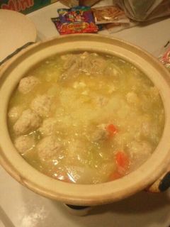 洋風鶏団子のニンニクみぞれ鍋-レシピのメイン写真