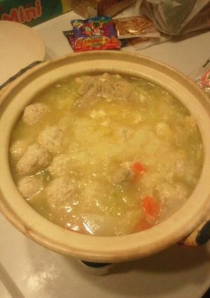 洋風鶏団子のニンニクみぞれ鍋-レシピのメイン写真