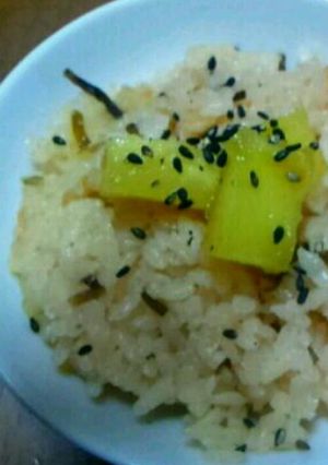 味付け簡単！塩昆布だけで…さつま芋ご飯♪-レシピのメイン写真