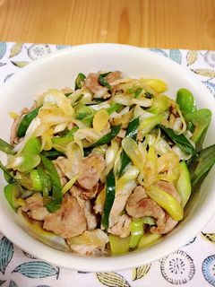 ネギと豚肉の炒め物-レシピのメイン写真