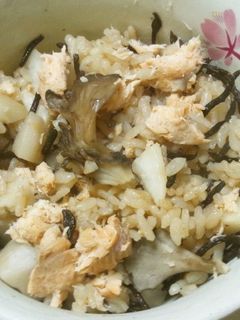 舞茸&鮭ごはん-レシピのメイン写真