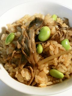 マイタケ炊き込み御飯-レシピのメイン写真