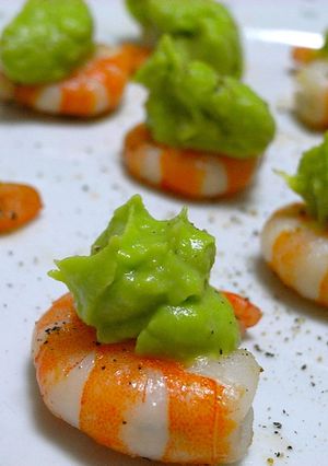 海老ソテーのアボカドムース添え-レシピのメイン写真