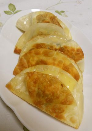 ビールの簡単おつまみに餃子の皮でとろーり-レシピのメイン写真