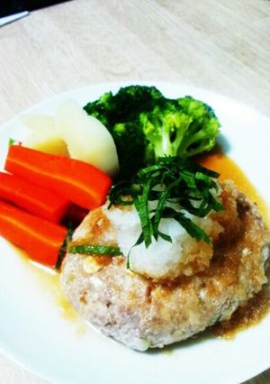 和風豆腐ハンバーグ—おろしそポン酢-レシピのメイン写真