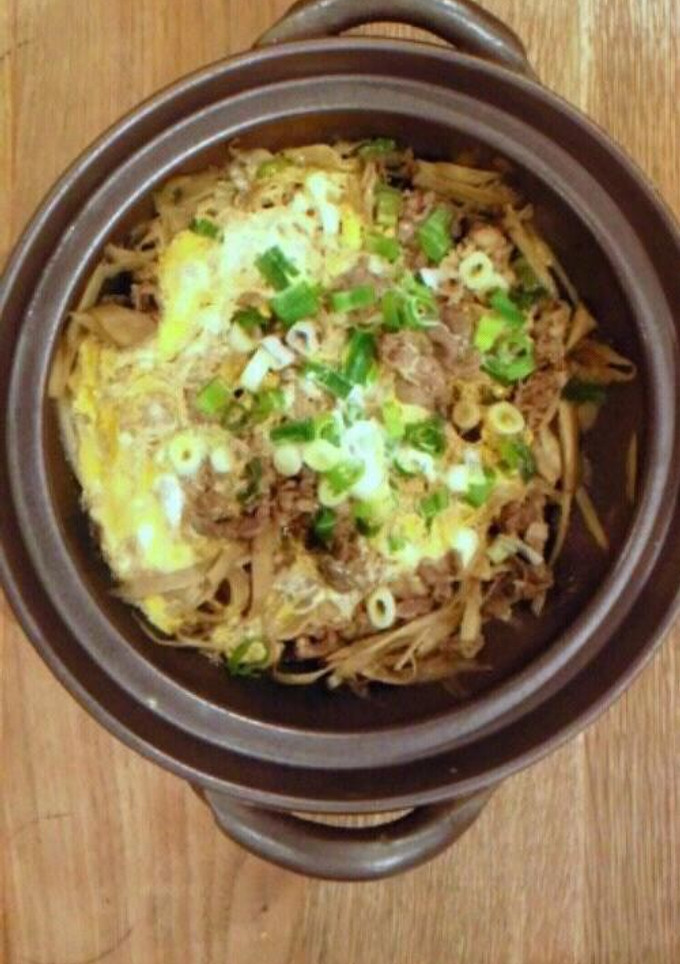 牛肉とごぼうの柳川風-レシピのメイン写真