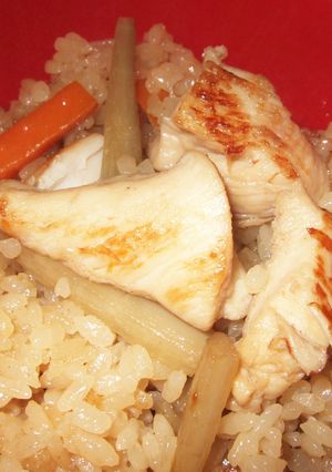 下味付き鶏胸肉の炊き込みご飯（味濃いめ）-レシピのメイン写真