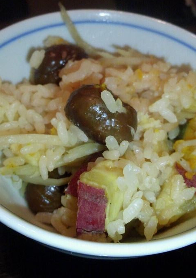 ★秋の栗と根菜炊き込みご飯★-レシピのメイン写真
