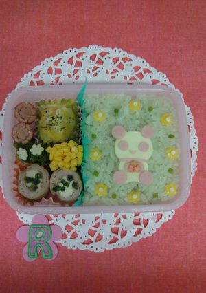 簡単☆ピンクのパンダちゃん*キャラ弁-レシピのメイン写真