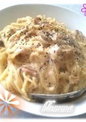 今ある材料で☆お手軽ヘルシーカルボナーラ-レシピのメイン写真