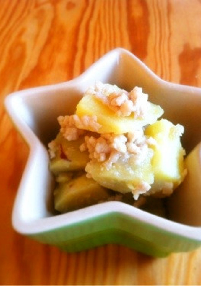 さつまいものそぼろ煮。バター風味-レシピのメイン写真