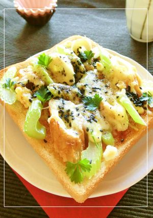 ちくわとセロリの焼肉のたれトースト-レシピのメイン写真