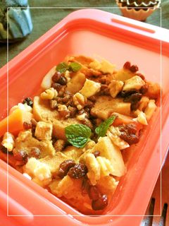 小豆たっぷり お麩ルーツプディング-レシピのメイン写真