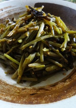 芋つるの塩昆布いため-レシピのメイン写真