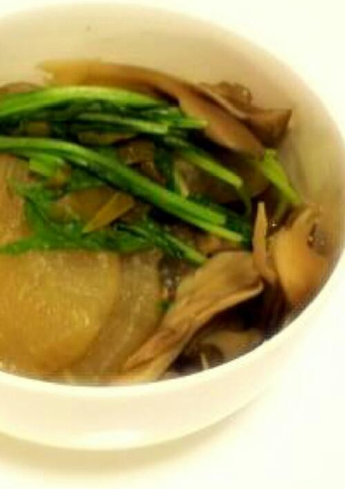 大根と舞茸と葱の煮物-レシピのメイン写真