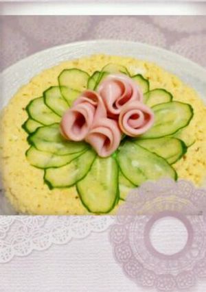 簡単☆豪華♡ ご飯でケーキ風♪-レシピのメイン写真