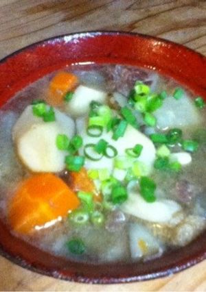 具だくさんの牛汁-レシピのメイン写真