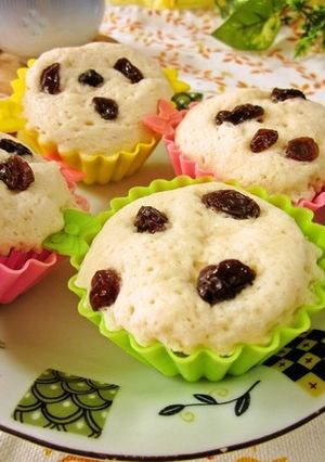 レンジで手軽に♫長芋入り酒蒸しパン-レシピのメイン写真