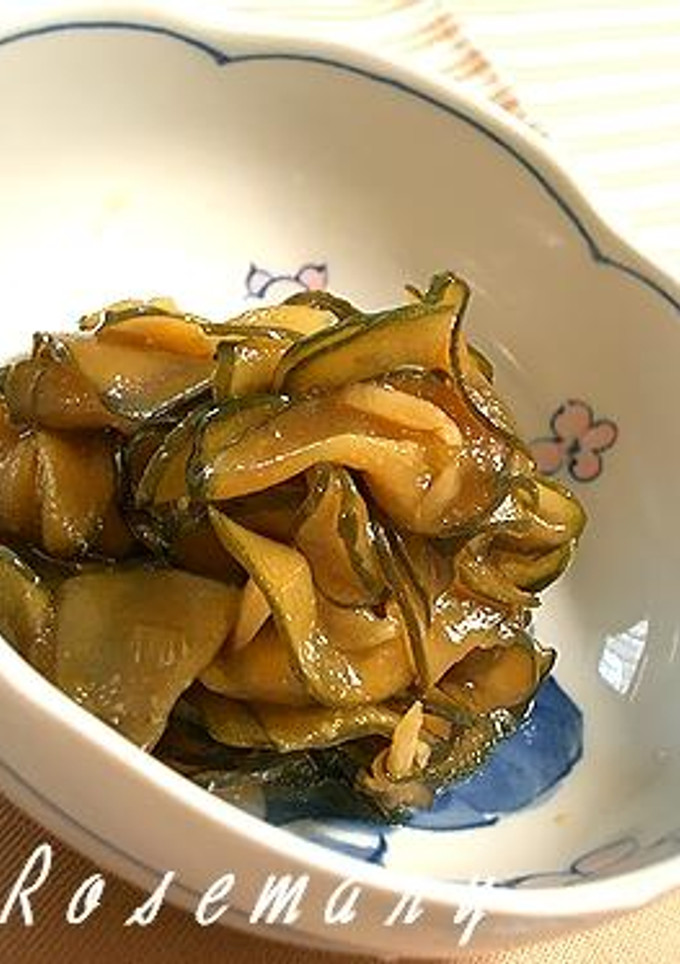 夏はひんやり。　胡瓜と生姜の煮びたし-レシピのメイン写真