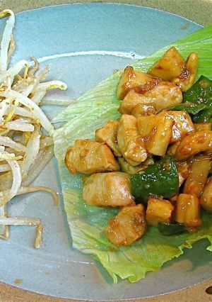 鶏肉のカシューナッツ炒め，もやしのナムル-レシピのメイン写真