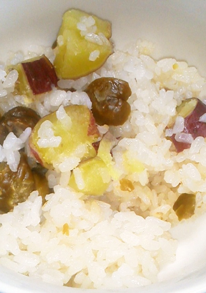 甘栗とさつまいもの簡単！栗ご飯♬-レシピのメイン写真