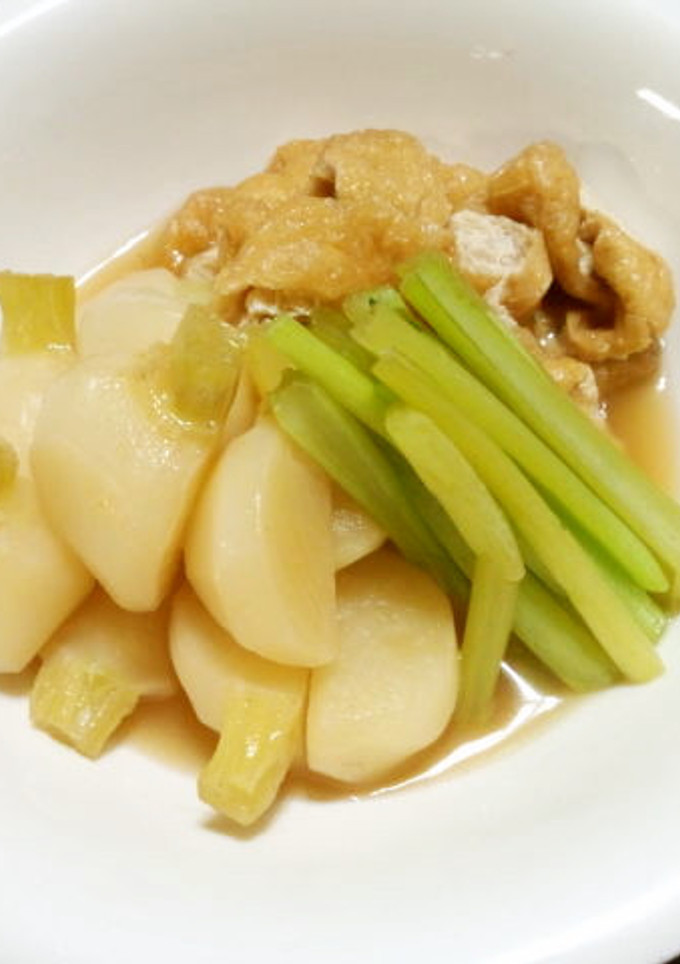 かぶとうすあげ(油あげ)の簡単煮物-レシピのメイン写真