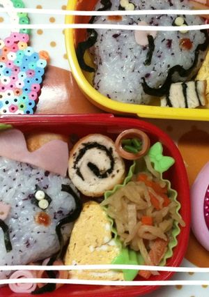 キャラ弁　まきこ　たまごっち-レシピのメイン写真