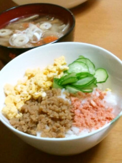 ダイエットこうやで、そぼろ丼!(^^)!-レシピのメイン写真