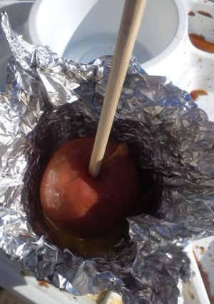 BBQでデザート！ワイルドな焼きリンゴ♪-レシピのメイン写真