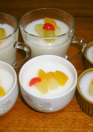 フルーツ缶で牛乳かん-レシピのメイン写真